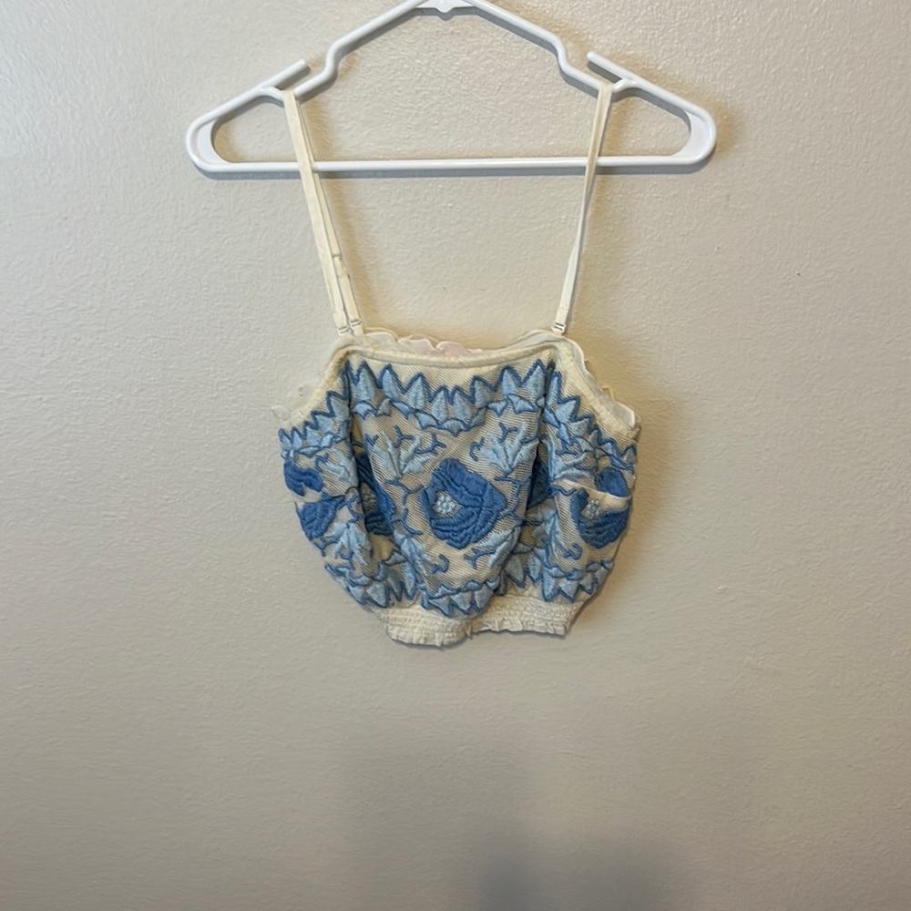 Free people cropped tank top without skirt set